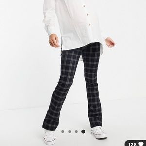 ASOS Maternity Plaid Pants